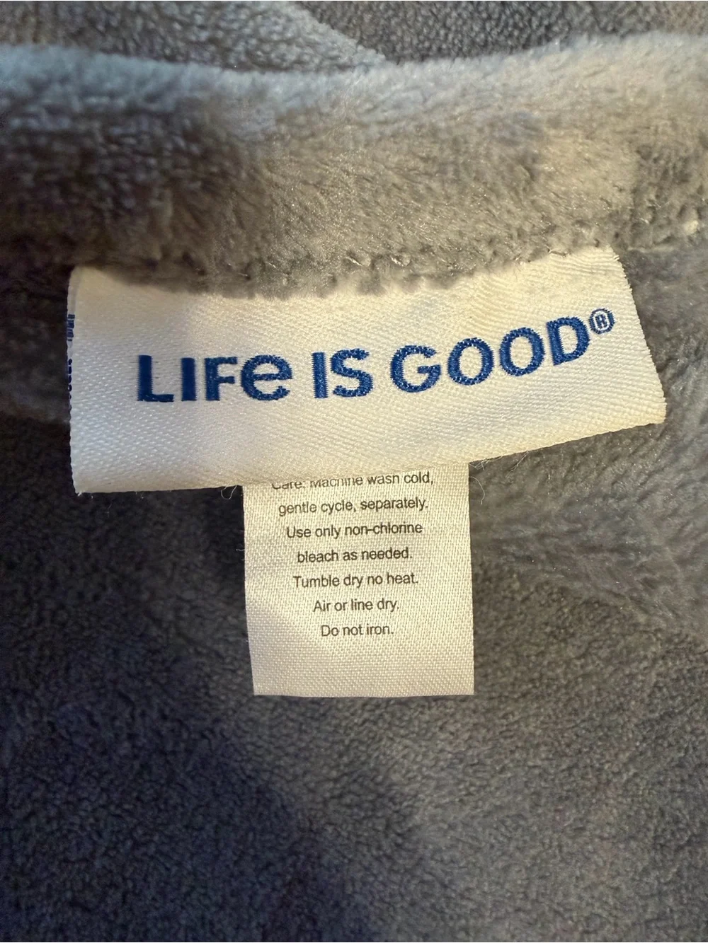 NWOT Life Is Good Plush  Throw Blanket Jake Rocket Football Tailgate Party Fall